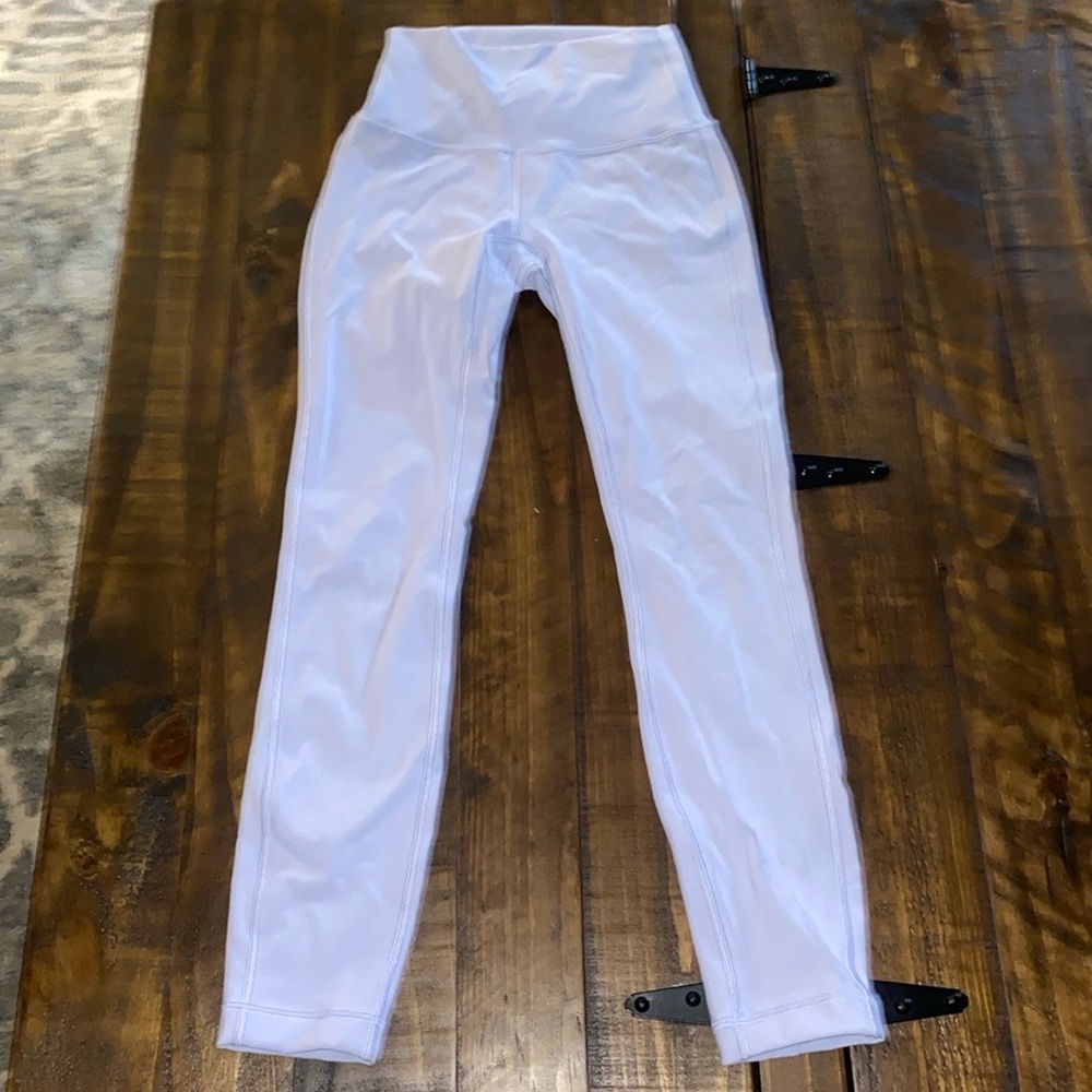 light purple lululemon leggings size 0